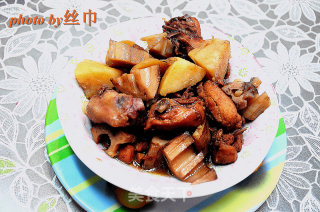 莲藕土豆炖鸡块的做法步骤：8