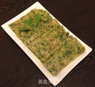 香芹叶杂粮鸡蛋饼的做法步骤：11
