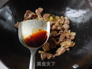 秋葵炒肉的做法步骤：11