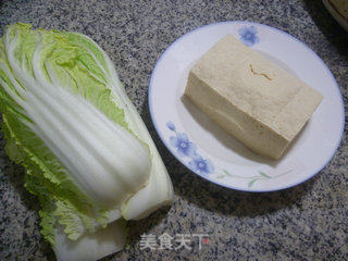 冻豆腐白菜的做法步骤：1