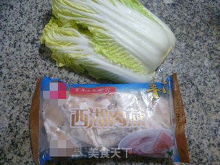 白菜肉燕的做法步骤：1