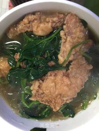 菠菜粉条炖酥肉的做法步骤：8