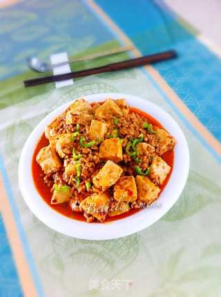 红油肉末豆腐的做法步骤：13