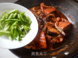 梭子蟹烧鱼块的做法步骤：11