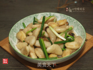 香菇焖菱角的做法步骤：12