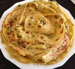 红薯孜然香葱油酥手抓饼的做法步骤：20