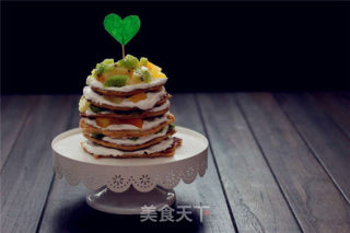 【番茄配方】杂果多层蛋糕——如此惊喜的馅饼奶油蛋糕的做法步骤：10