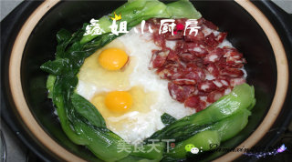 广式腊味煲仔饭的做法步骤：7