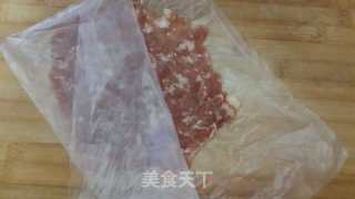 孜然味烤猪肉脯的做法步骤：3