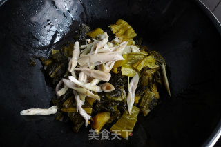 酸菜嫩笋肉片的做法步骤：7
