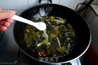 酸菜嫩笋肉片的做法步骤：10