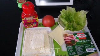 糖梓三明治的做法步骤：1