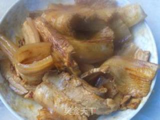 橄榄菜笋干扣肉的做法步骤：8