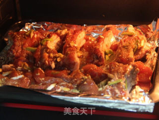 蒜香烤排骨（电烤箱版制作）的做法步骤：6