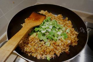 猪油肉丁酱油炒饭的做法步骤：13