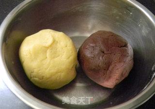 双色小棋格饼干的做法步骤：5