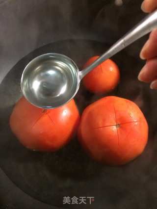 窝蛋免治牛肉饭（茄汁版）--附番茄去皮法的做法步骤：2
