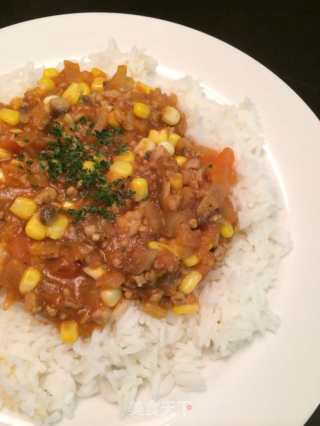 窝蛋免治牛肉饭（茄汁版）--附番茄去皮法的做法步骤：20