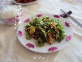 尖椒炒鸡蛋的做法步骤：8