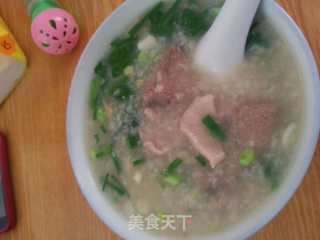 猪肝粉肠瘦肉粥猪肝的做法步骤：3