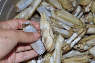 葱姜蛏子的做法步骤：4