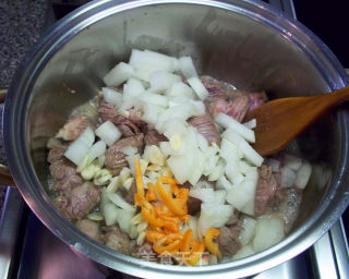 土豆炖牛肉的做法步骤：4