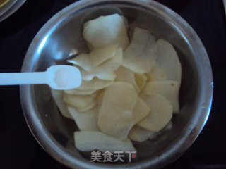 微波炉版自制薯片的做法步骤：5