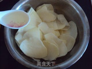 微波炉版自制薯片的做法步骤：6