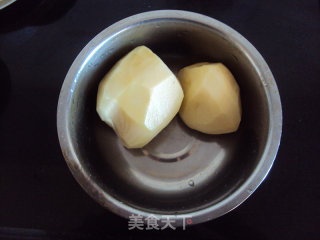 微波炉版自制薯片的做法步骤：1