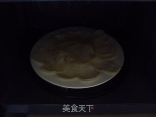 微波炉版自制薯片的做法步骤：9