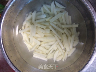 轻松炸薯条（空气炸锅版）的做法步骤：2