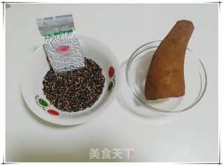 雪莲果发芽紫米糊的做法步骤：1