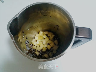 雪莲果发芽紫米糊的做法步骤：2