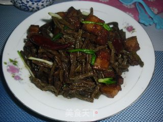 干豆角烧五花肉的做法步骤：7
