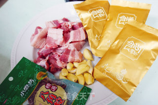 黃金果干滷肉的做法步骤：1