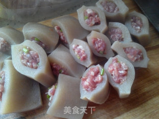 魔芋豆腐酿猪肉（下饭菜）的做法步骤：8