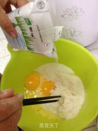 麦香果仁鸡蛋薄饼的做法步骤：2