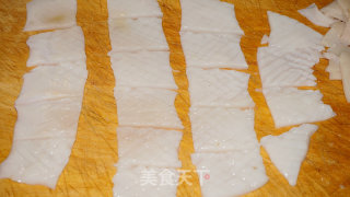 无油彩椒鱿鱼卷的做法步骤：4