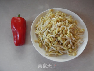 豉香豆芽的做法步骤：1