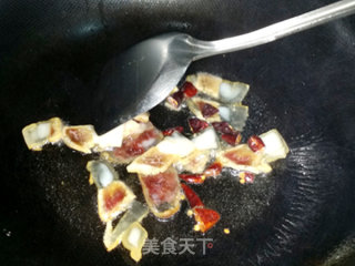 腊肉炒油菜的做法步骤：4