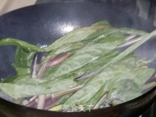 腊肉炒油菜的做法步骤：5