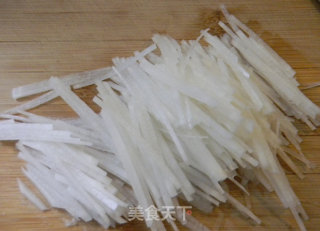 萝卜丝汆丸子的做法步骤：3