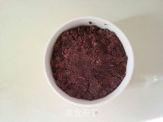 紫薯红豆饼的做法步骤：5