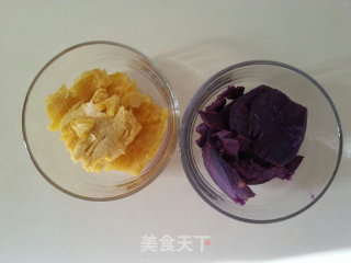 紫薯红豆饼的做法步骤：6