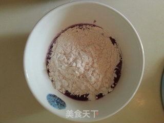 紫薯红豆饼的做法步骤：10