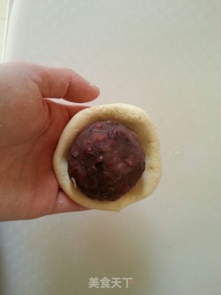 紫薯红豆饼的做法步骤：13