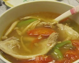 鸡土从番茄汤的做法步骤：6