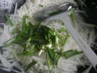 清炒萝卜丝的做法步骤：4