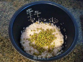 绿豆紫色米饭的做法步骤：6