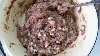 香菇千层肉饼的做法步骤：7